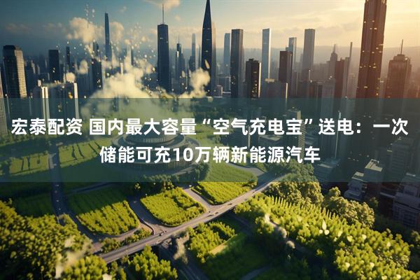 宏泰配资 国内最大容量“空气充电宝”送电：一次储能可充10万辆新能源汽车
